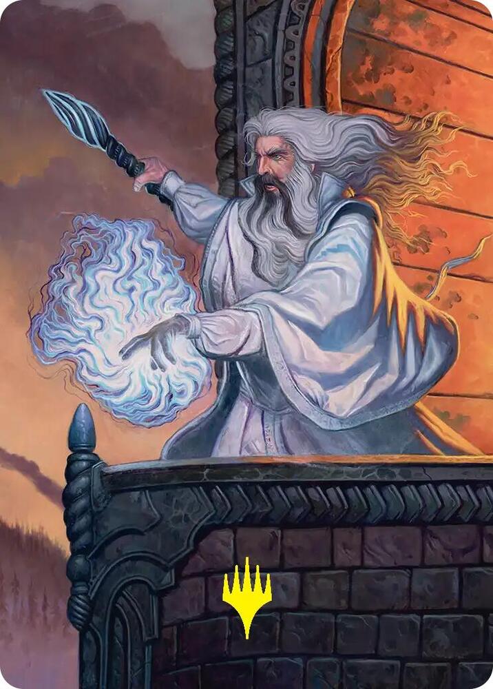 Saruman of Many Colors Art Card (Gold-Stamped) (35) [The Hobbit Art Series]
