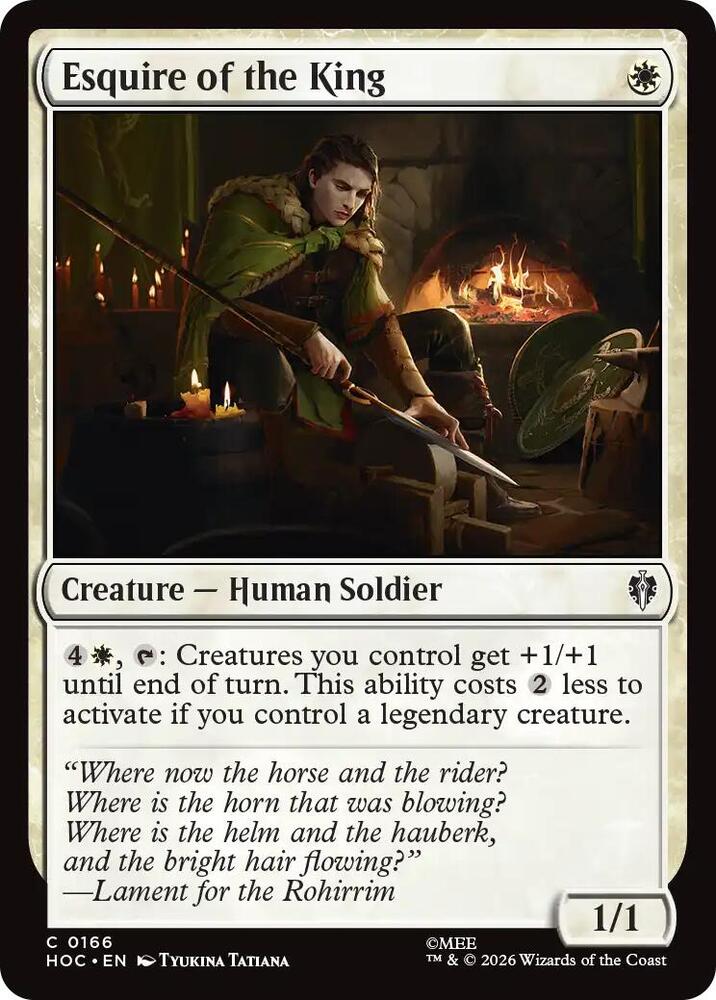Esquire of the King (166) [The Hobbit: Eternal-Legal]