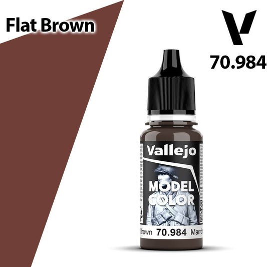 Vallejo Model Color - Flat Brown - Val70984 (155)