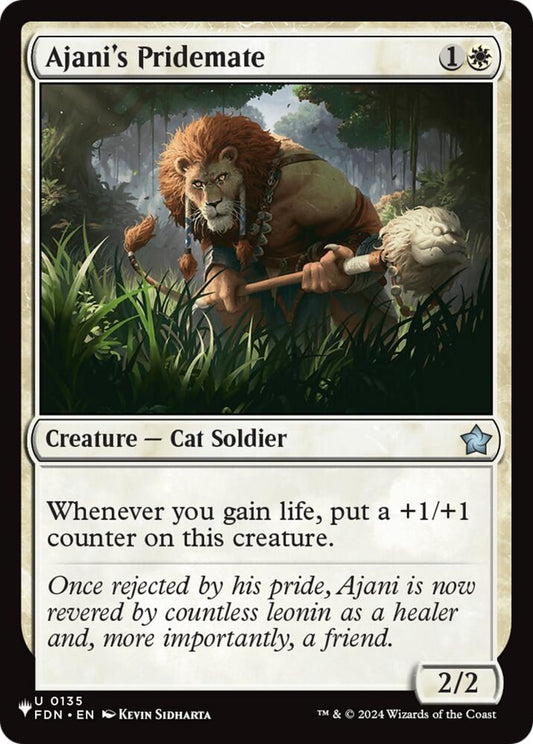 Ajani's Pridemate (FDN) (135) [The List]