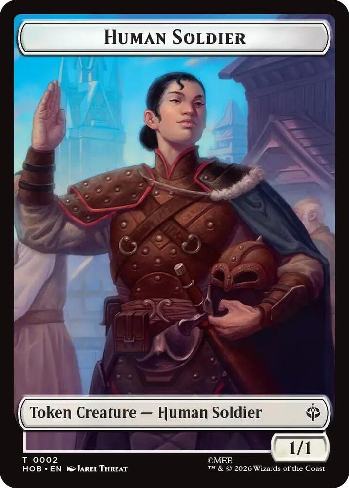 Human Soldier // Dwarf Double-Sided Token (2 // 6) [The Hobbit]