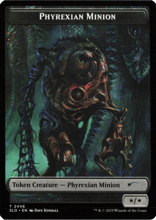 Phyrexian Minion (SLD) // Angel (LCI) Double-sided Token (2446 // 2) [Secret Lair Drop]