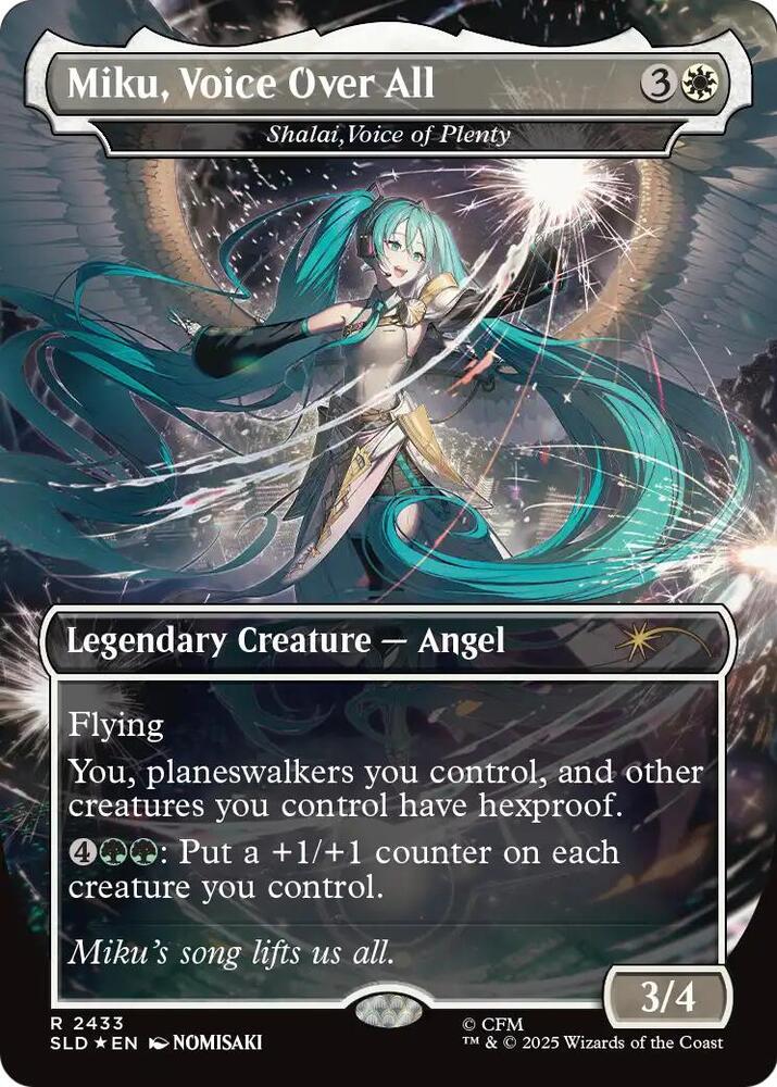 Miku, Voice Over All - Shalai, Voice of Plenty (2433) [Secret Lair Drop]