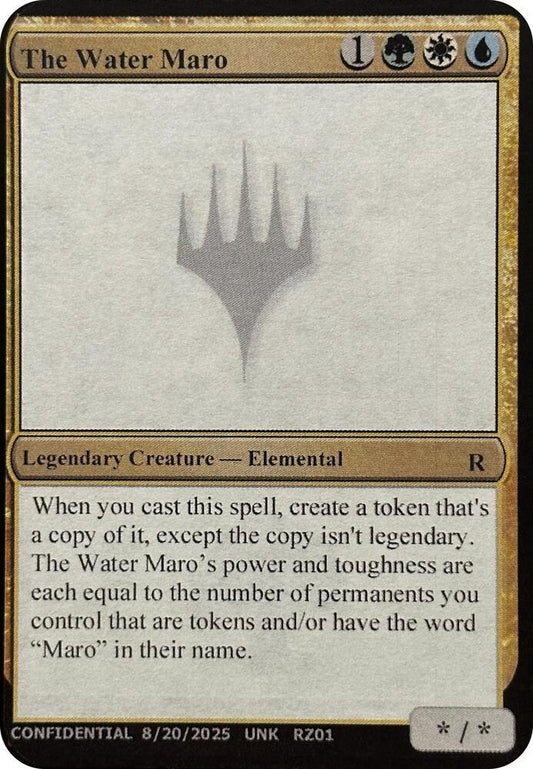 The Water Maro [Un-Known Event Playtest Cards]