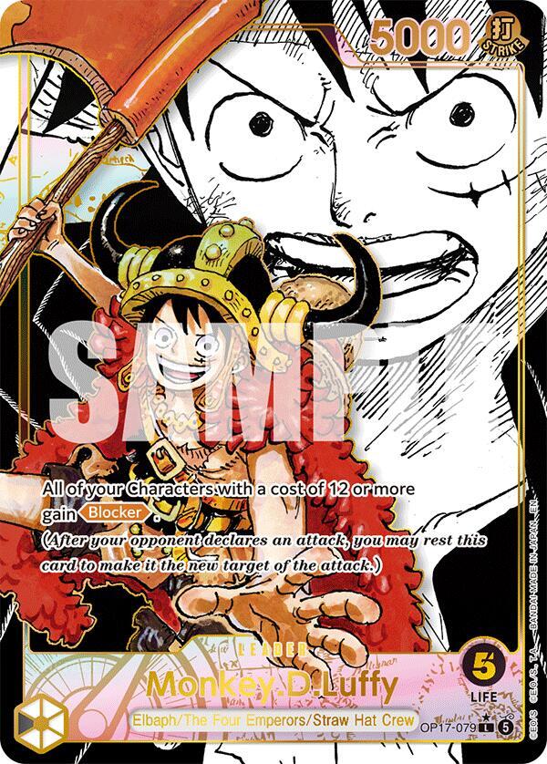Monkey.D.Luffy (079) (Super Leader Alternate Art) (OP17-079) [The World's Strongest Warriors]