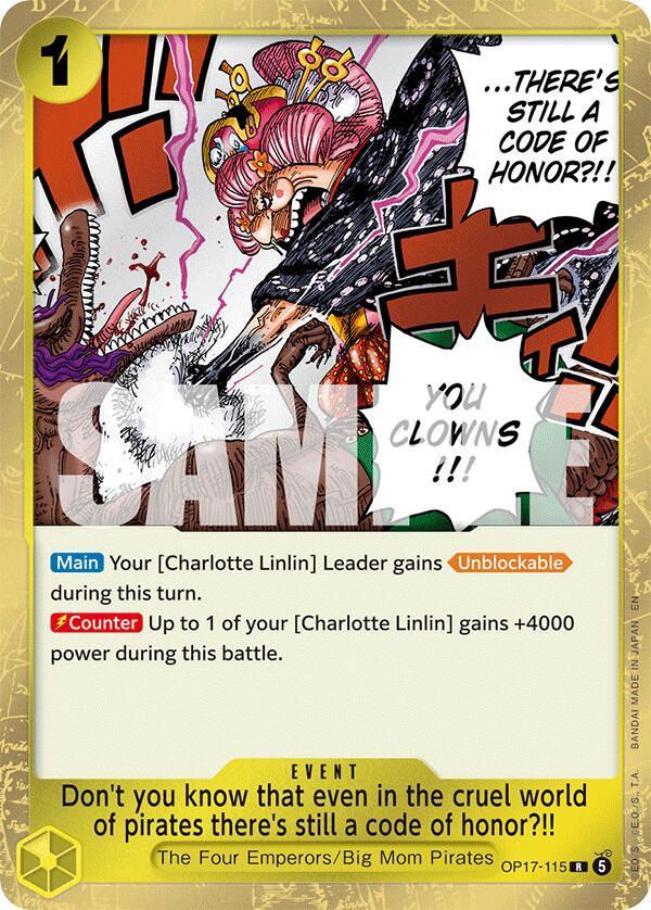 Don't you know that even in the cruel world of pirates there's still a code of honor?!! (OP17-115) [The World's Strongest Warriors]