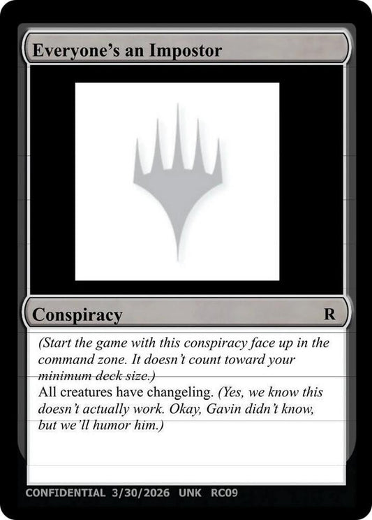 Everyone's an Imposter [Un-Known Event Playtest Cards]