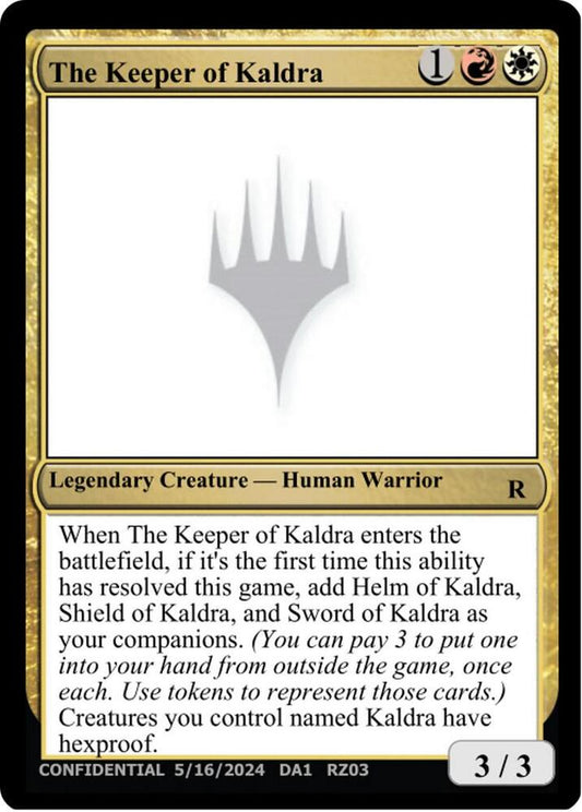 The Keeper of Kaldra [Un-Known Event Playtest Cards]