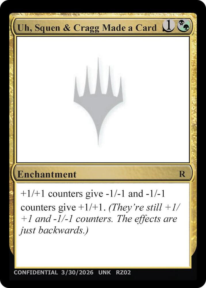 Uh, Squen & Cragg Made a Card [Un-Known Event Playtest Cards]