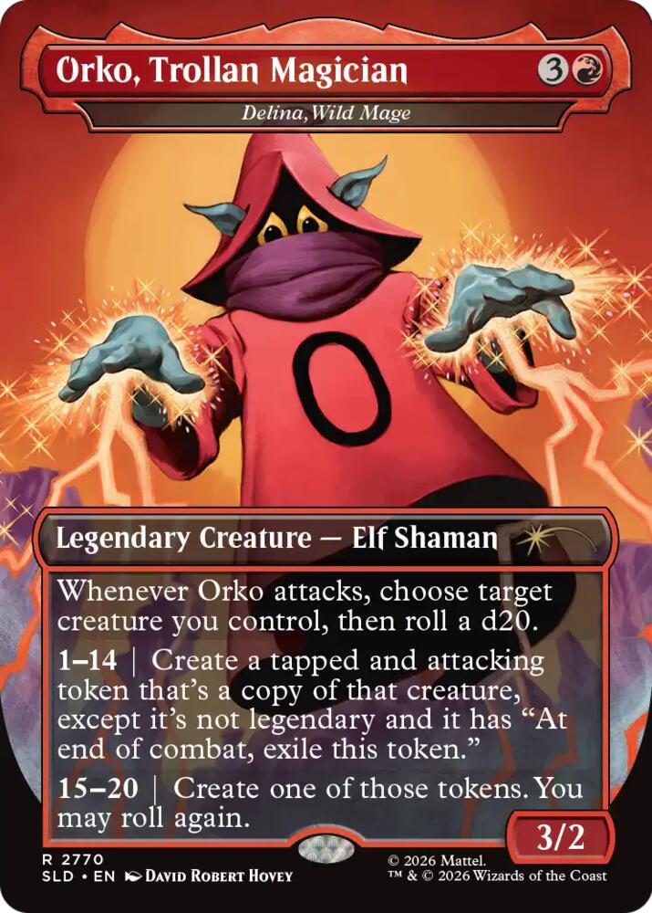 Orko, Trollan Magician - Delina, Wild Mage (2770) [Secret Lair Drop]
