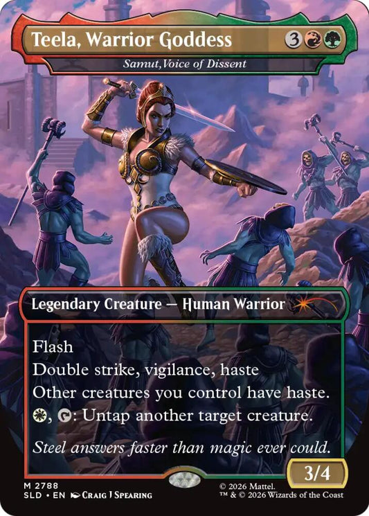 Teela, Warrior Goddess - Samut, Voice of Dissent (2788) [Secret Lair Drop]