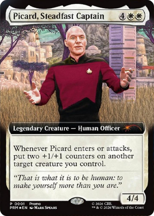 Picard, Steadfast Captain (Extended Art) (1) [Media Promos]