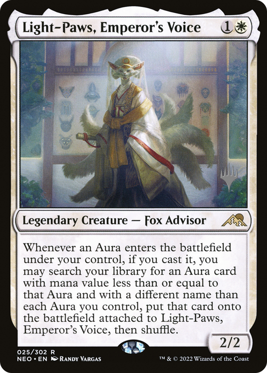 Light-Paws, Emperor's Voice (Promo Pack) [Kamigawa: Neon Dynasty Promos]
