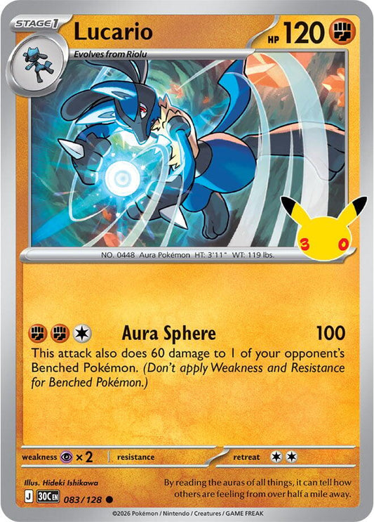 Lucario (083/128) [ME: 30th Celebration]
