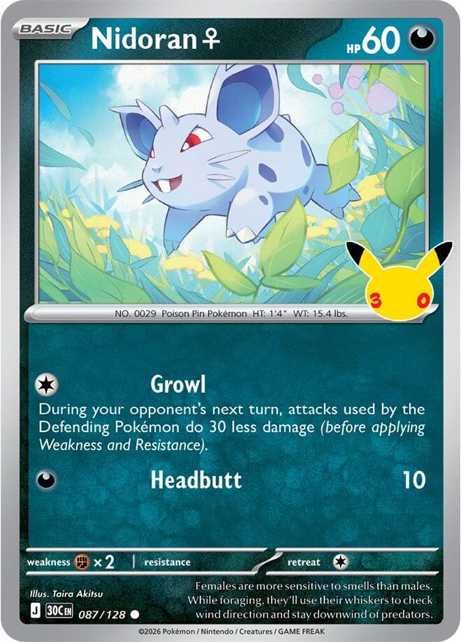 Nidoran F (087/128) [ME: 30th Celebration]