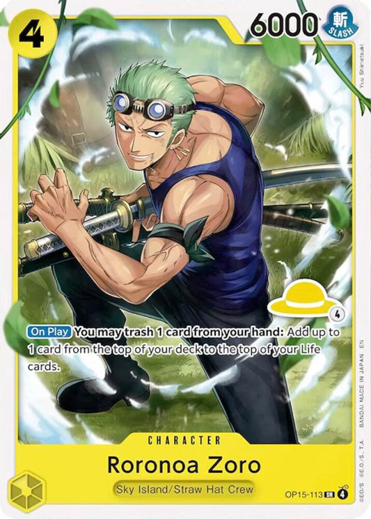 Roronoa Zoro (Luffy Deck) (OP15-113) [Set Sail Deck Set]