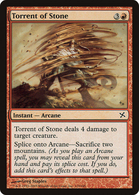 Torrent of Stone (BOK-119) - Betrayers of Kamigawa Foil