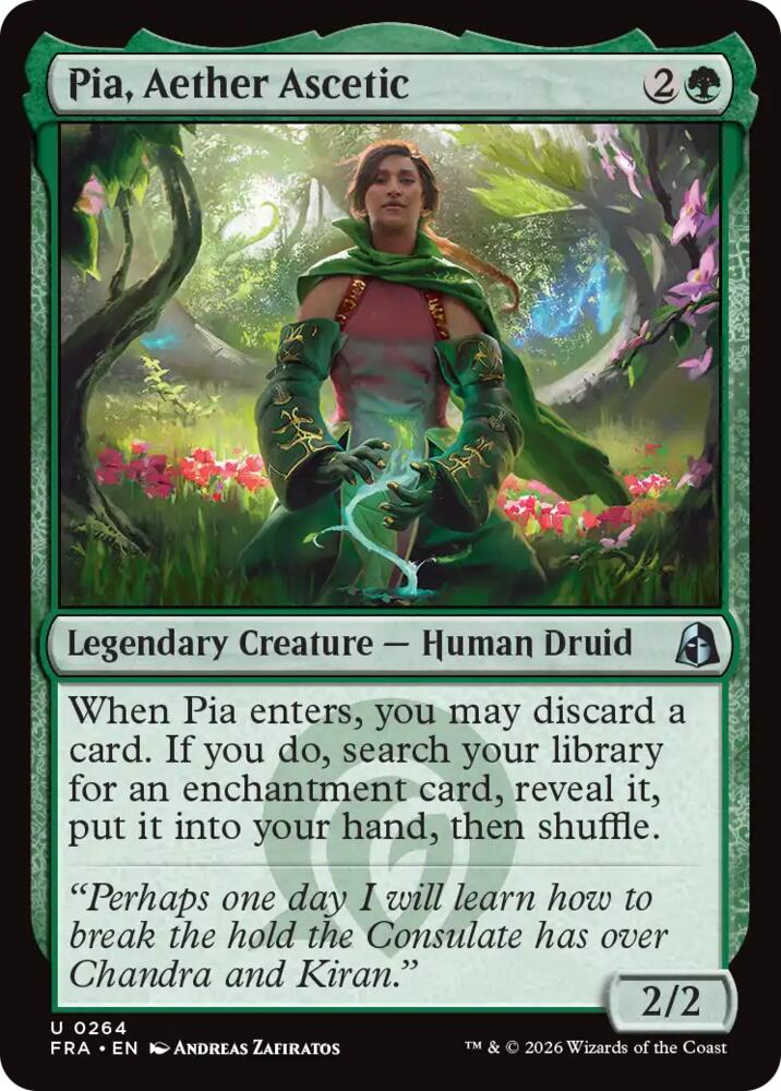 Pia, Aether Ascetic (264) [Reality Fracture]