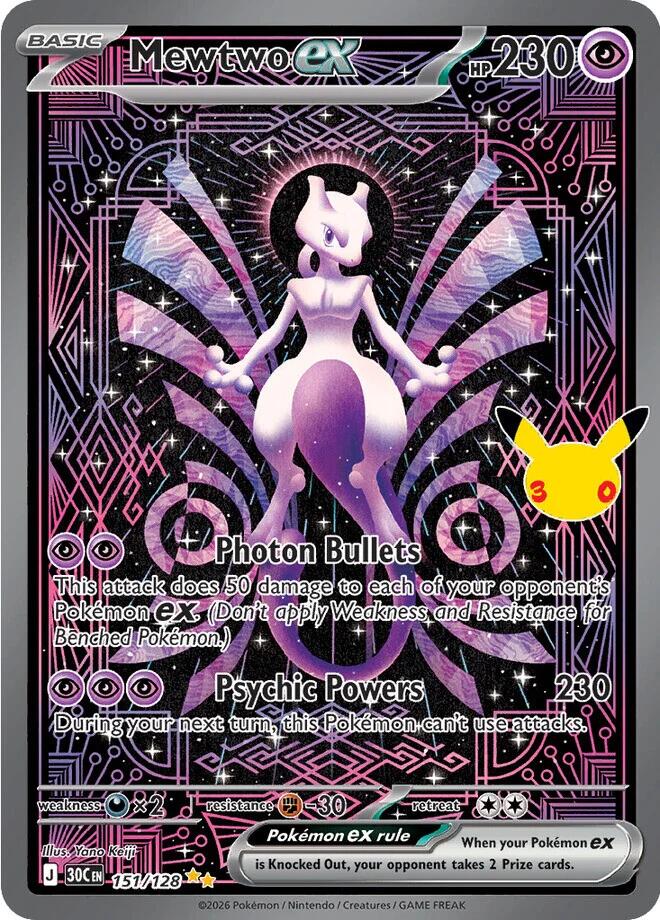 Mewtwo ex - 151/128 [ME: 30th Celebration]