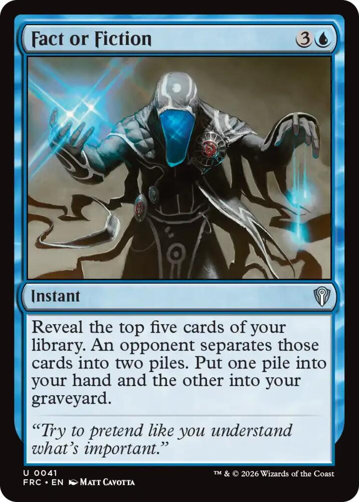 Fact or Fiction (41) [Reality Fracture Commander]