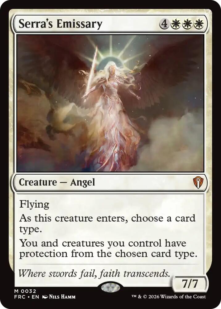 Serra's Emissary (32) [Reality Fracture Commander]