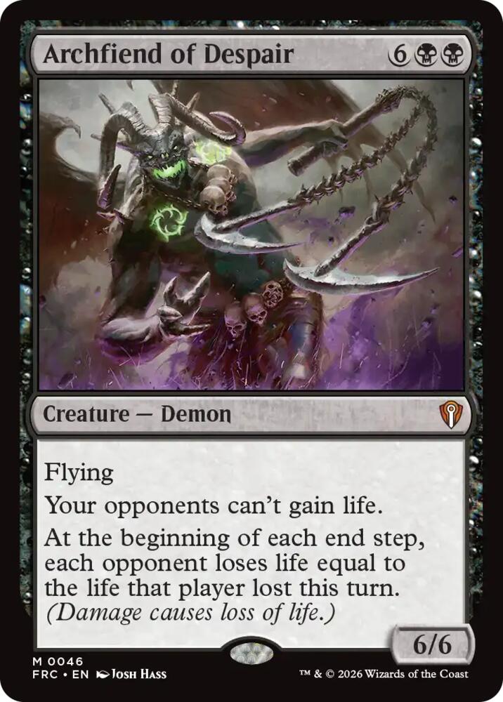 Archfiend of Despair (46) [Reality Fracture Commander]