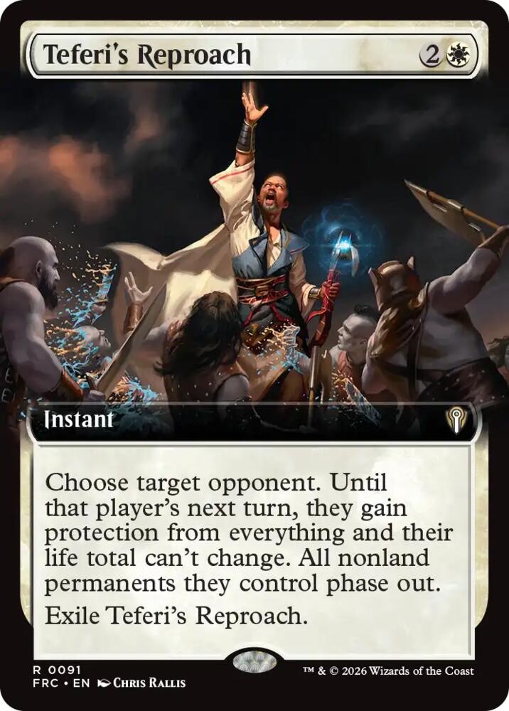 Teferi's Reproach (Extended Art) (91) [Reality Fracture Commander]