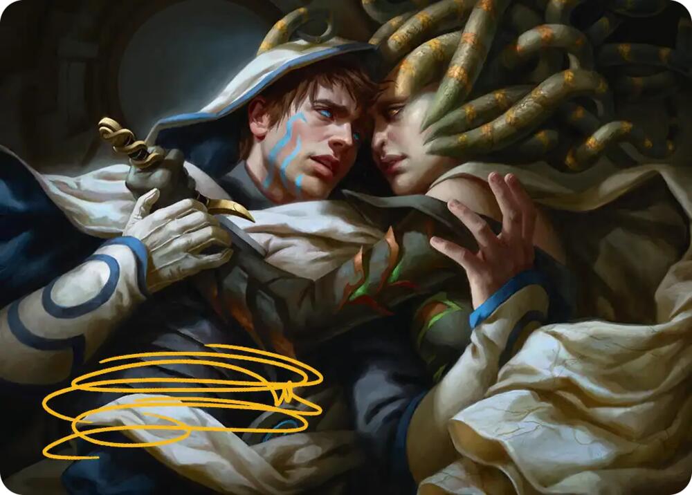Vraska's Final Mercy Art Card (Gold-Stamped Signature) (15) [Reality Fracture Art Series]