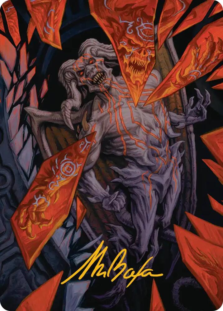 Curse-Marred Demon Art Card (Gold-Stamped Signature) (37) [Reality Fracture Art Series]