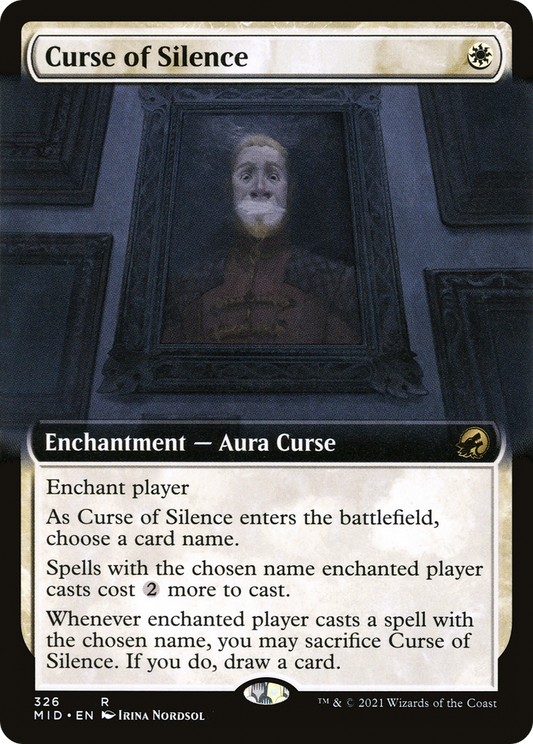Curse of Silence (MID-326) - Innistrad: Midnight Hunt: (Extended Art)