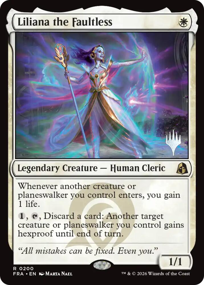Liliana the Faultless (200) [Reality Fracture Promos]