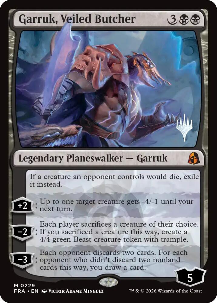 Garruk, Veiled Butcher (229) [Reality Fracture Promos]