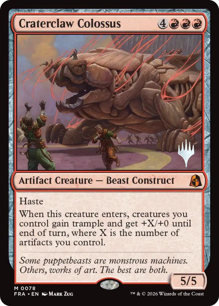 Craterclaw Colossus (78) [Reality Fracture Promos]