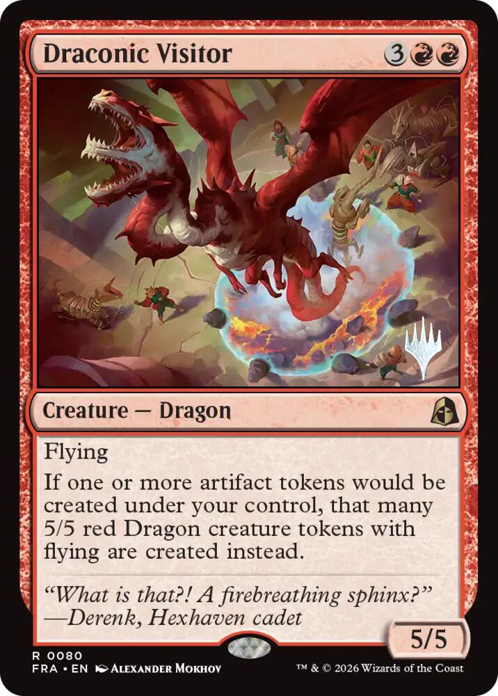 Draconic Visitor (80) [Reality Fracture Promos]