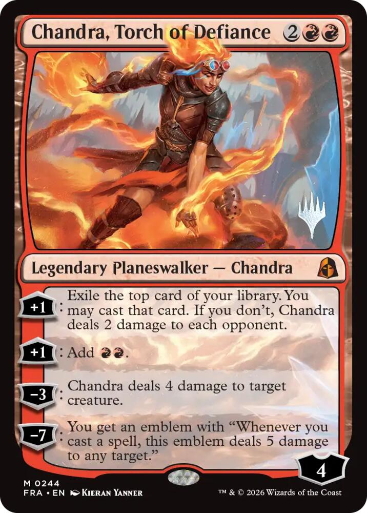 Chandra, Torch of Defiance (244) [Reality Fracture Promos]
