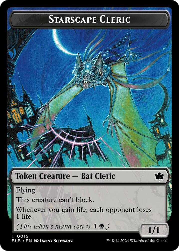 Starscape Cleric // Treasure Double-Sided Token (15 // 12) [Secrets of Strixhaven]