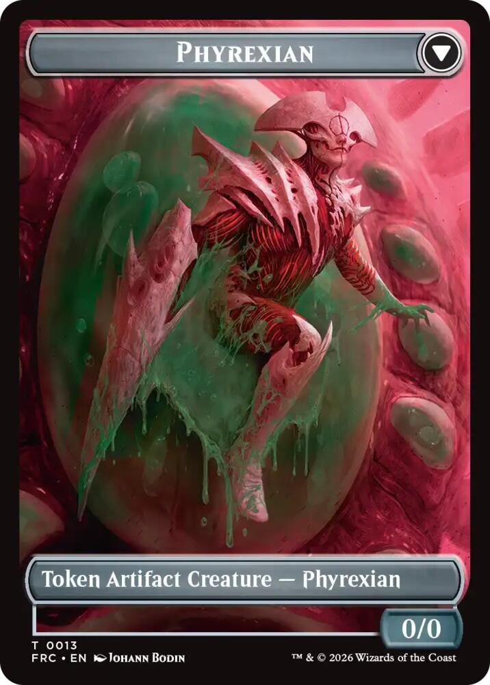 Phyrexian // Incubator Double-Sided Token (13 // 13) [Reality Fracture Commander]
