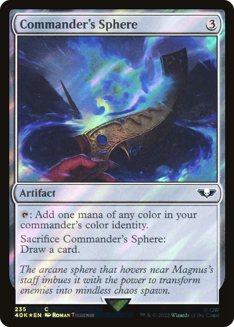 Commander's Sphere (235) (Surge Foil) [Universes Beyond: Warhammer 40,000]