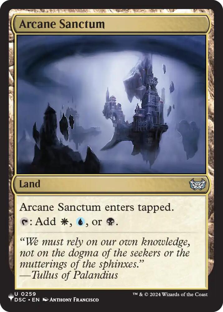 Arcane Sanctum (DSC) (259) [The List]