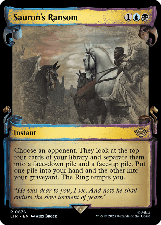Sauron's Ransom (LTR-676) - The Lord of the Rings: Tales of Middle-earth: (Showcase) Foil