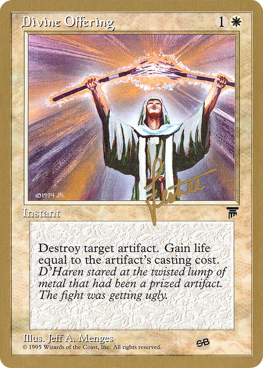 Divine Offering (Bertrand Lestree) (SB) [Pro Tour Collector Set]