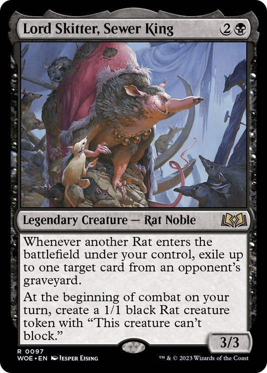Lord Skitter, Sewer King (WOE-097) - Wilds of Eldraine Foil