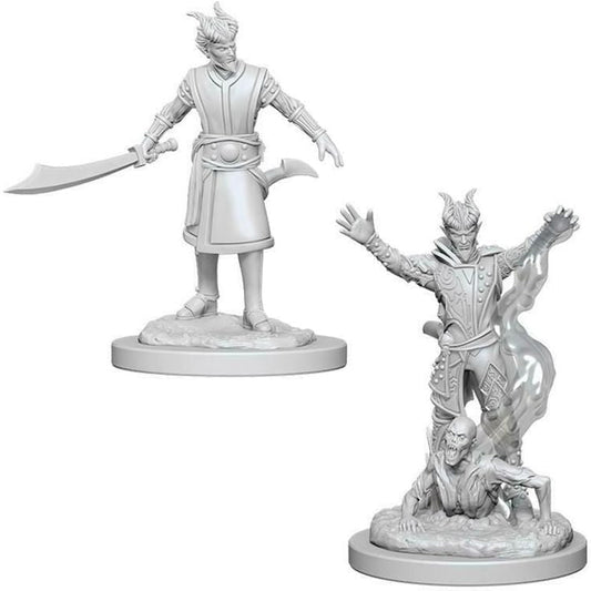 D&D Unpainted Minis - Tiefling Male Warlock ( 73388 )
