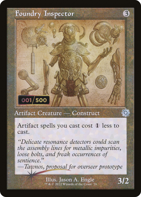 Foundry Inspector (Retro Schematic) (Serial Numbered) [The Brothers' War Retro Artifacts]