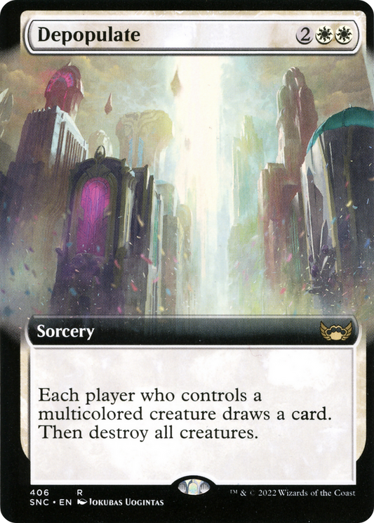 Depopulate (SNC-406) - Streets of New Capenna: (Extended Art) Foil