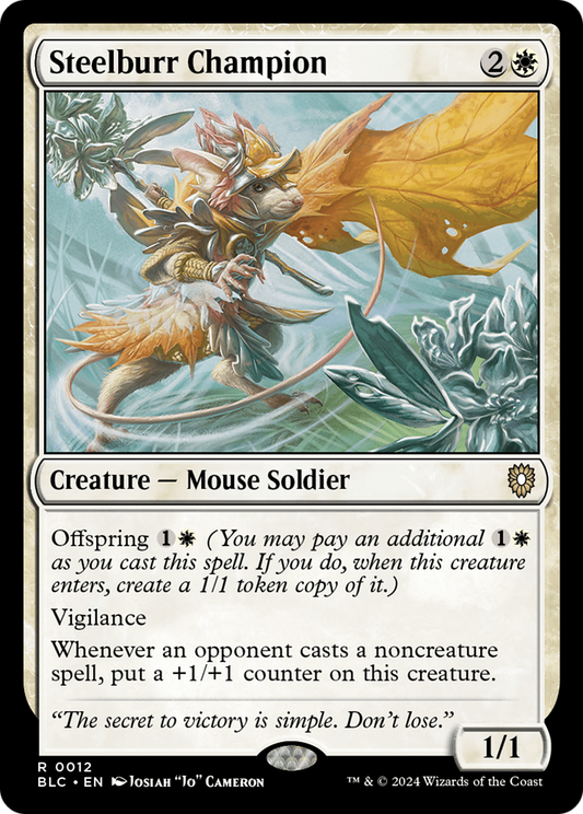 Steelburr Champion [Bloomburrow Commander]