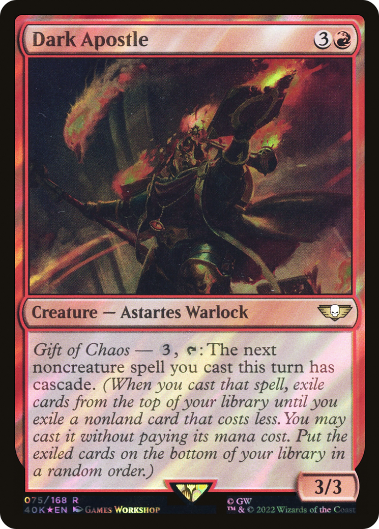 Dark Apostle (Surge Foil) [Universes Beyond: Warhammer 40,000]