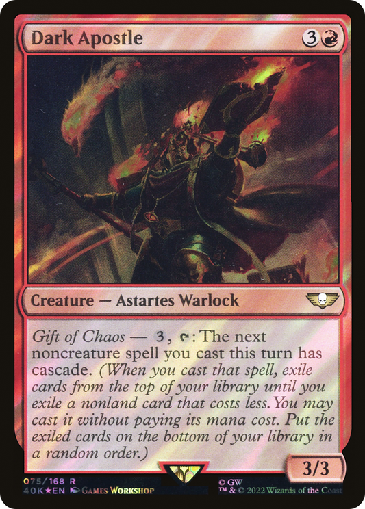 Dark Apostle (Surge Foil) [Universes Beyond: Warhammer 40,000]