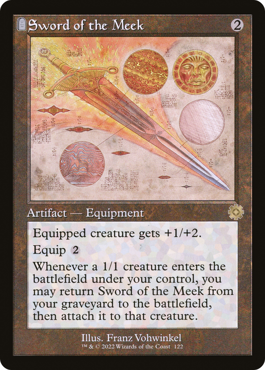 Sword of the Meek (BRR-122) - The Brothers' War Retro Artifacts: (tombstone)