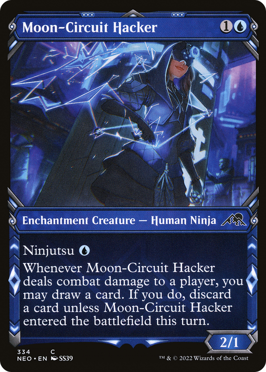 Moon-Circuit Hacker (NEO-334) - Kamigawa: Neon Dynasty: (Showcase) Foil